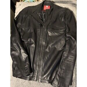 Laverapelle Mens Black Genuine Lambskin Leather Jacket Size 4 xl